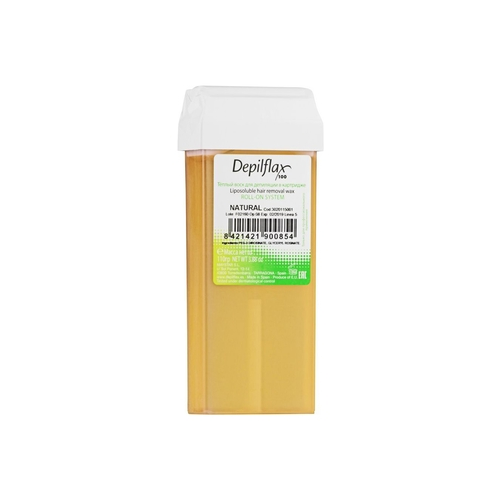 Depilflax Воск Natural Liposoluble Hair Removal Wax в Картридже Натуральный, 110г