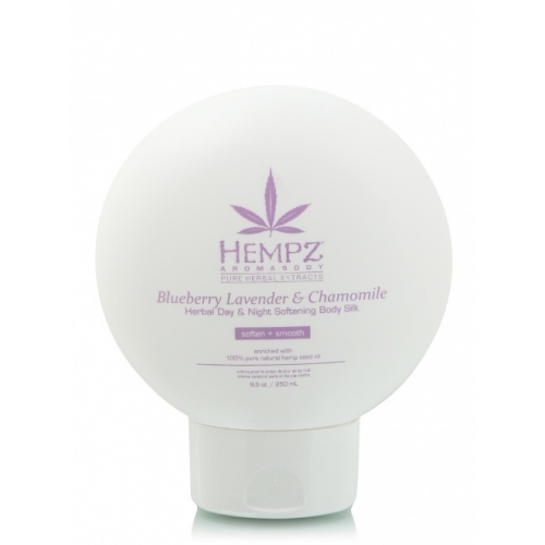 HEMPZ Шёлк Blueberry Lavender & Chamomile Herbal Day & Night Softening Body Silk для Лица и Тела Смягчающий Лаванда, Ромашка и Дикие Ягоды, 250 мл