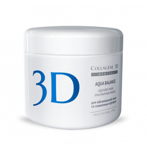 Collagene 3D Альгинатная маска для лица и тела с гиалуроновой кислотой Aqua Balance, 200 г