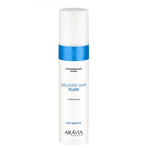 ARAVIA Флюид Delicate Skin Fluid Успокаивающий с Маслом Овса для Лица и Тела, 250 мл