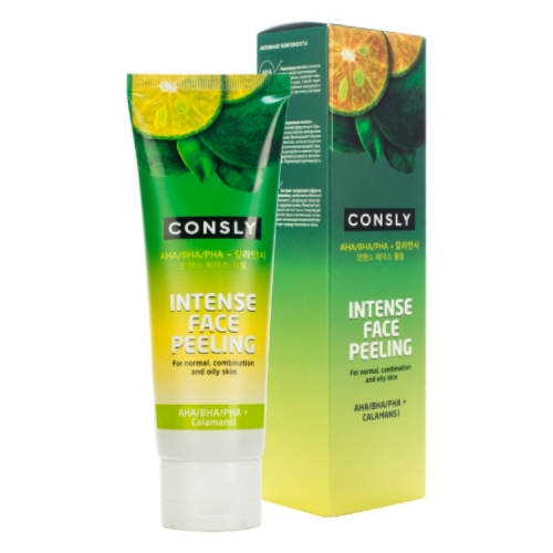 Consly Гель Intense Face Peeling with Calamansi and AHA/BHA/PHA Отшелушивающий для Интенсивного Очищения, 120 мл