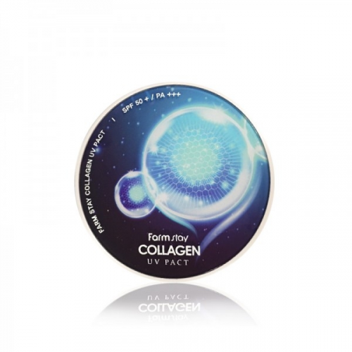 FarmStay Пудра Collagen UV Pact SPF 50/PA+++ 23 Natural Beige Компактная с Коллагеном SPF 50/PA+++, №23 Натуральный Беж, 24г