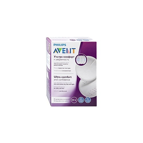 AVENT Philips Вкладыши Одноразовые в Бюстгальтер Универсальный Ultra Comfort, 24 шт