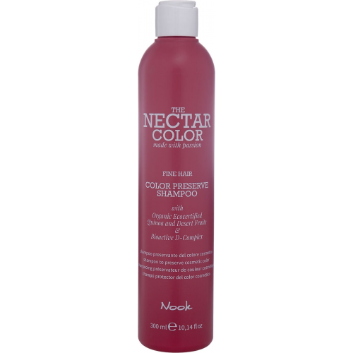 Nook Шампунь Color Preserve Shampoo / Fine Hair to Preserve Cosmetic Color для Ухода за Окрашенными Тонкими Волосами, 300 мл