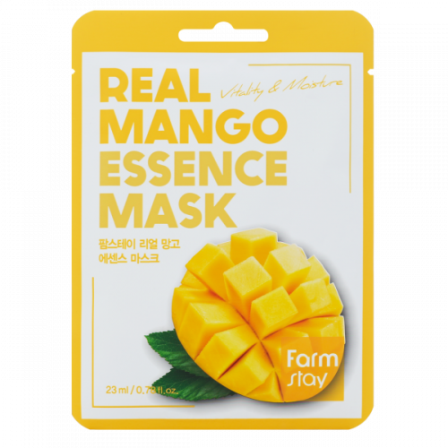 FarmStay Маска Real Mango Essence Mask Тканевая для Лица с Экстрактом Манго, 23 мл