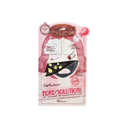 Elizavecca Маска Liar Beautiful Girl Pore Solution Super Elastic Mask Pack Трехступенчатая для Проблемной Кожи, 25+2*2 мл