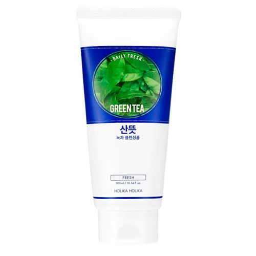 Holika Holika Пенка Daily Fresh Green tea Cleansing Foam Очищающая для Лица Дэйли Фреш Зеленый Чай для Проблемной Кожи, 150 мл