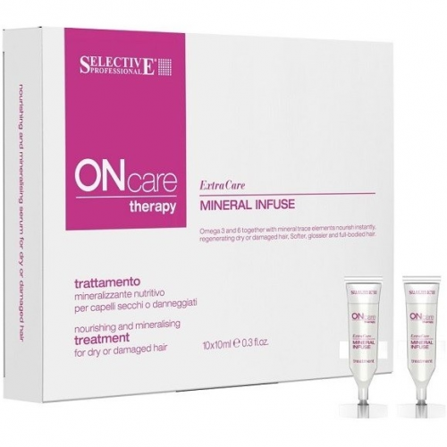 Selective Professional Сыворотка Mineral Infuse treatment Питательная с Минералами для Сухих и Поврежденных Волос, 10х10 мл