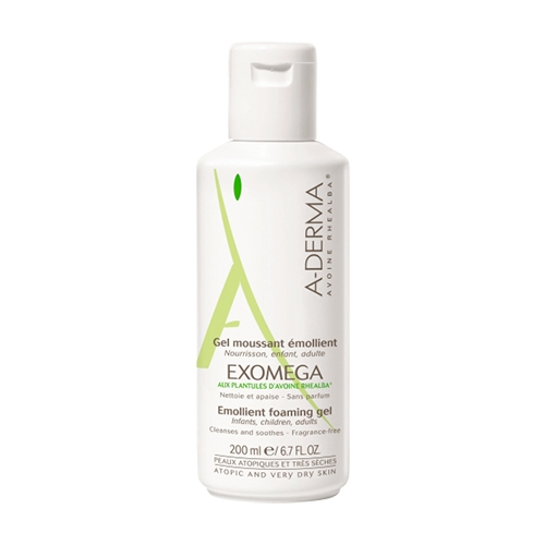 A-Derma Гель Exomega Control Смягчающий Пенящийся Экзомега, 200 мл