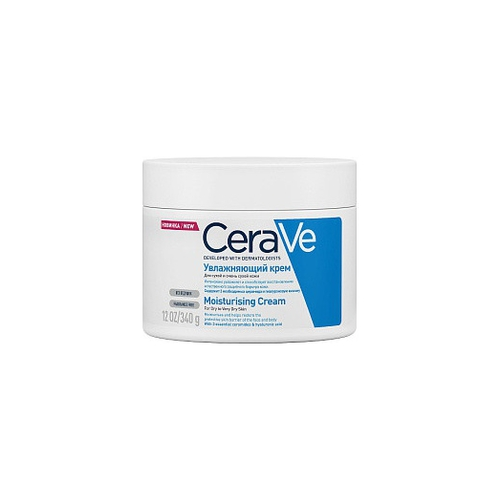 CeraVe Крем Moisturising Cream Увлажняющий для Сухой Кожи Лица и Тела, 340 мл