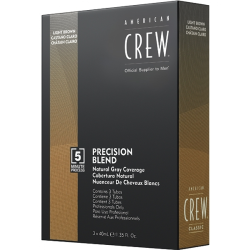 American Crew Краска для Седых Волос Precision Blend Ср. Пепельный 5/6, 3x40 мл