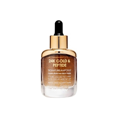 FarmStay Сыворотка 24K Gold & Peptide Signature Ampoule Ампульная с Золотом и Пептидами, 35 мл