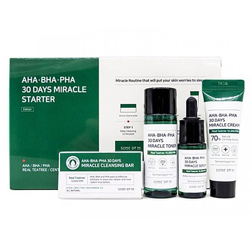 Some By Mi Набор 30Days Miracle Starer Kit Edition для Проблемной Кожи с Кислотами AHA-BHA-PHA, 90 мл