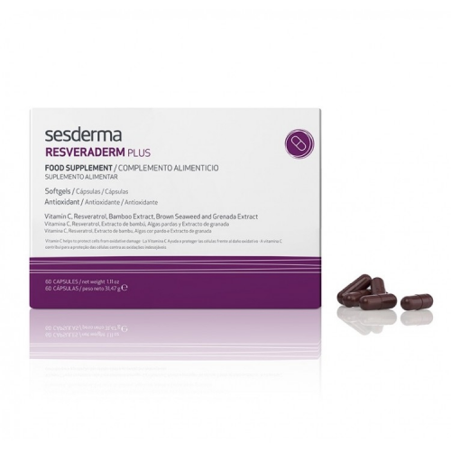 Sesderma БАД Resveraderm Plus Food Supplement к Пище Резверадерм Плюс, 60 капсул