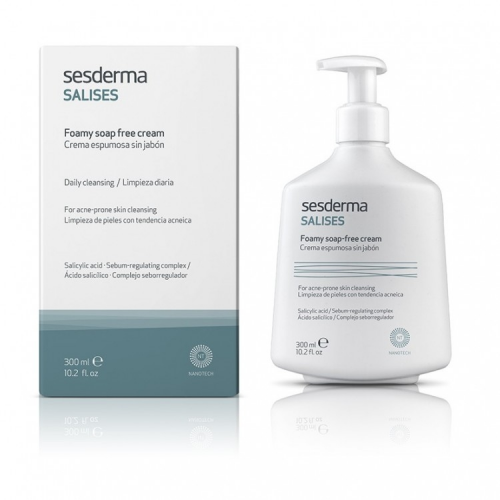 Sesderma Крем Salises Facial Body Foamy Soap Free Cream Пенящийся для Умывания, 300 мл
