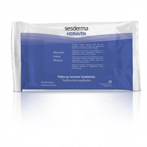 Sesderma Салфетки Hidraven Make-Up Removal Towelettes для Снятия Макияжа, 20 шт