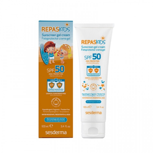Sesderma Крем-Гель Repaskids Sunscreen Gel Cream SPF 50 Солнцезащитный, 100 мл