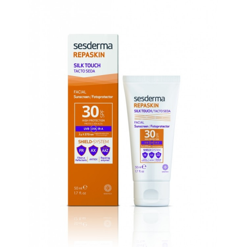 Sesderma Средство Repaskin Silk Touch Facial Sunscreen SPF 30 Солнцезащитное с Нежностью Шелка для Лица, 50 мл