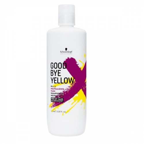 Schwarzkopf Шампунь Goodbye Yellow Высокопигментированный Нейтрализующий, 1000 мл