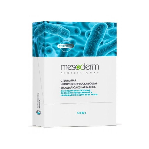 Mesoderm Маска Mesoderm Биоцеллюлозная Увлажняющая Стерильная для Всех Типов Кожи, 5 шт