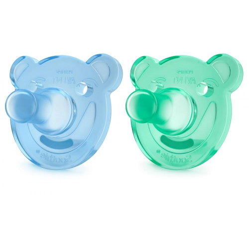 AVENT Philips Соска-Пустышка с Щитком Силиконовая (3+ мес, 2 шт)