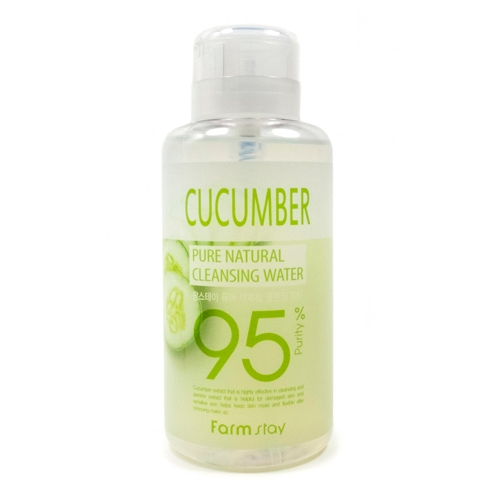 FarmStay Вода Pure Natural Cleansing Water Cucumber Очищающая с Экстрактом Огурца, 500 мл