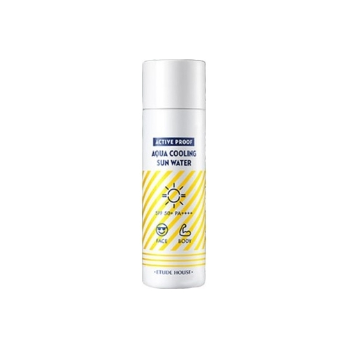 Etude House Вода Active Proof Aqua Cooling Sun Water SPF50+/PA++++ Охлаждающая Солнцезащитная, 50 мл