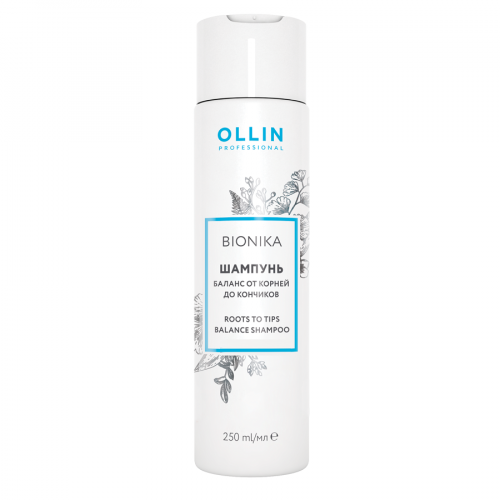 OLLIN PROFESSIONAL Шампунь BioNika Roots To Tips Balance Shampoo Баланс от Корней до Кончиков, 250 мл