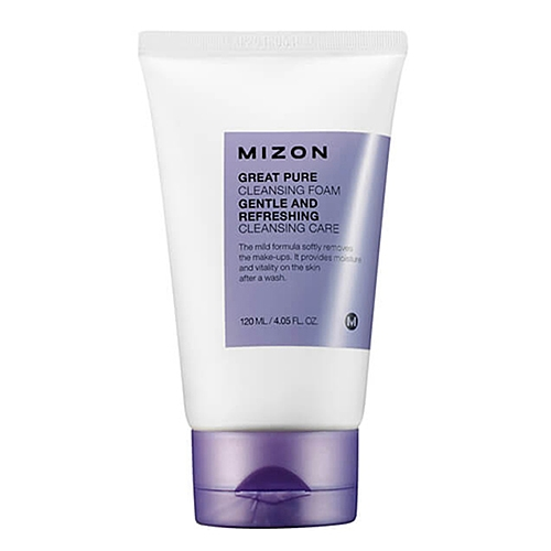 MIZON Пенка Great Pure Cleansing Foam Скрабирующая для Очищения Кожи Лица, 120 мл