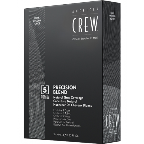 American Crew Краска для Седых Волос Precision Blend Темный Нарульный 2/3, 3x40 мл