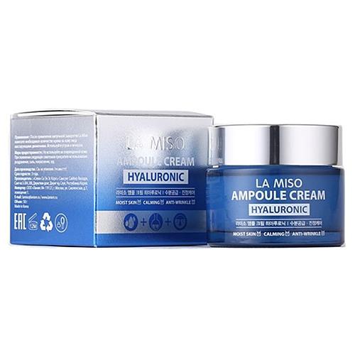La Miso Крем Ampoule Cream Hyaluronic Ампульный с Гиалуроновой Кислотой, 50г