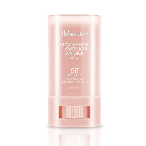 Jmsolution Стик Glow Luminous Flower Light Sun Stic SPF50+ Солнцезащитный с Розовой Водой, 20г