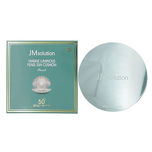 Jmsolution Кушон Marine Luminous Pearl Sun Cushion SPF50+ Солнцезащитный с Экстрактом Жемчуга, 25г