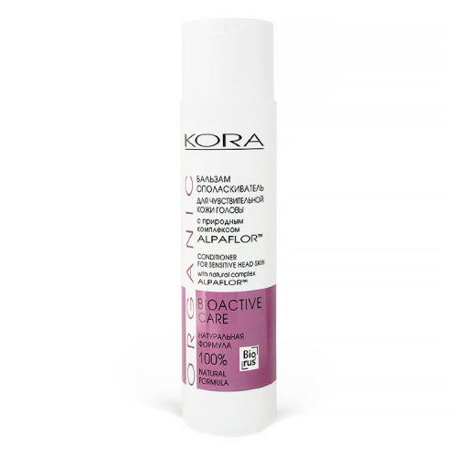 Кора Бальзам Sensitive Scalp Conditioner Balm Ополаскиватель для Чувствительной Кожи Головы с Природным Комплексом Alpaflor, 250 мл