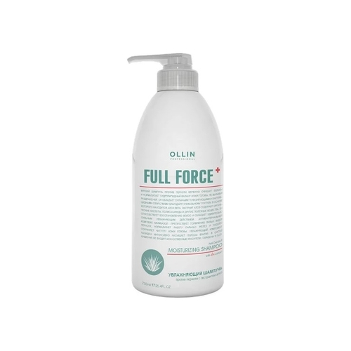 OLLIN PROFESSIONAL Шампунь Full Force Anti Dandruff Moisturizing Shampoo Увлажняющий Против Перхоти с Экстрактом Алоэ, 750 мл