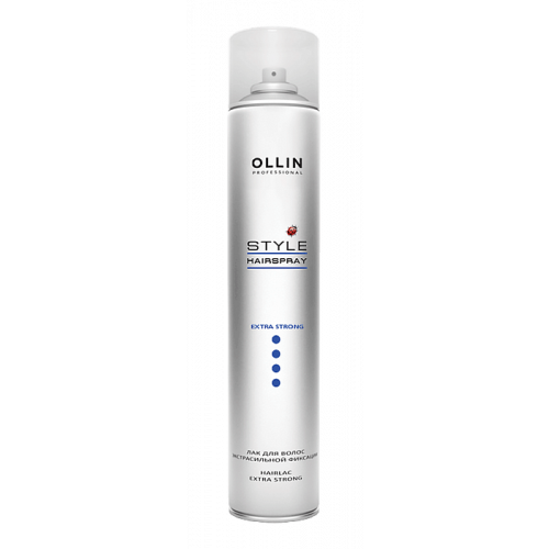 OLLIN PROFESSIONAL Лак Style Extra Strong Hair Spray для Волос Экстрасильной Фиксации, 450 мл