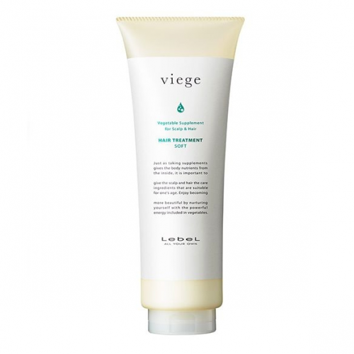 Lebel Cosmetics Маска Viege Treatment Soft для Глубокого Увлажнения Волос, 240 мл
