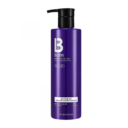 Holika Holika Шампунь Biotin Hair Loss Control Shampoo против Перхоти и Выпадения Волос, 390 мл