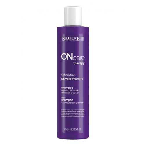 Selective Professional Шампунь Power Shampoo Серебряный для Седых Волос, 250 мл