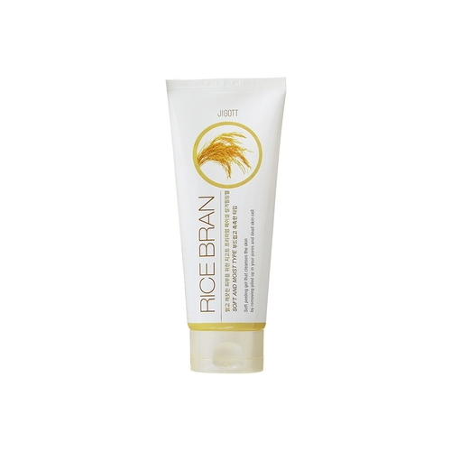 JIGOTT Гель Premium Facial Rice Bran Peeling Gel Мягкий с Рисовыми Отрубями, 180 мл