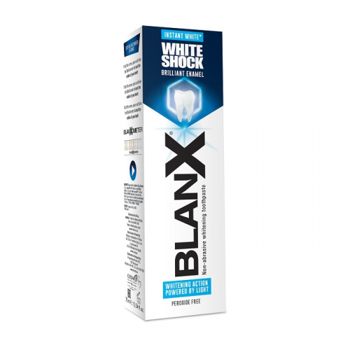 Blanx Паста White Shock Instant White Вайт Шок Зубная - Мгновенное Отбеливание, 75 мл
