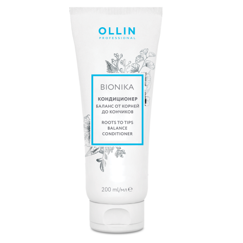 OLLIN PROFESSIONAL Кондиционер BioNika Roots To Tips Balance Conditioner Баланс от Корней до Кончиков, 200 мл