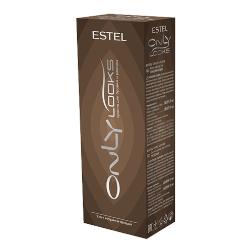 ESTEL Краска Only Looks для Бровей и Ресниц Коричневый, 50/30 мл
