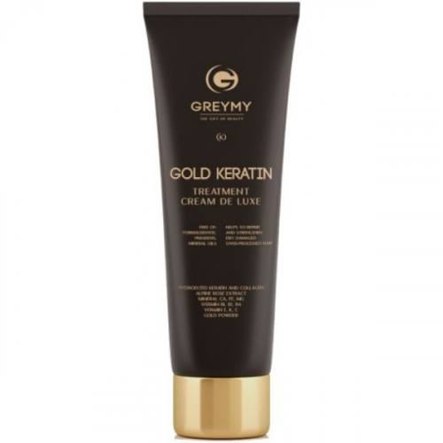 Greymy Крем Gold Hair Keratin Treatment Кератиновый с Частицами Золота, 100 мл