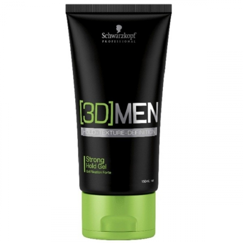 Schwarzkopf Гель 3D MEN для Волос Сильная Фиксация, 150 мл