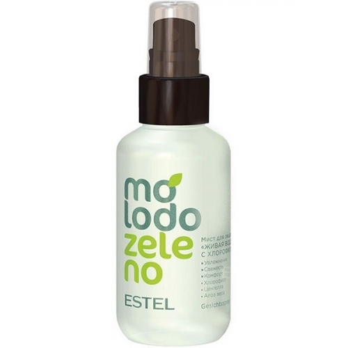 ESTEL Мист Molodo-Zeleno для Лица Живая Вода с Хлорофиллом, 100 мл