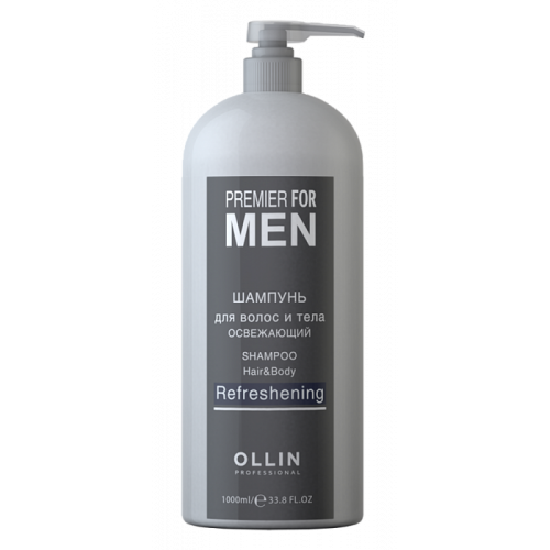 OLLIN PROFESSIONAL Шампунь Shampoo Hair&Body Refreshening для Волос и Тела освежающий, 1000 мл
