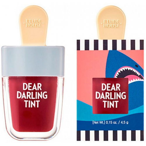 Etude House Тинт Dear Darling Water Gel Tint Shark Red для Губ Увлажняющий Гелевый, 4,5г