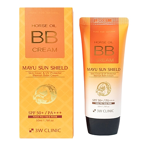 3W Clinic BB-Крем Horse Oil BB Cream, SPF 50 PA+++ на Основе Лошадиного Масла, 70 мл