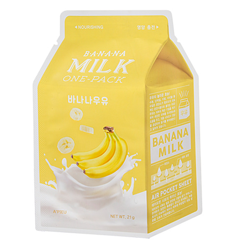 A'Pieu Маска Banana Milk One-Pack Тканевая с Экстрактом Банана, 21г